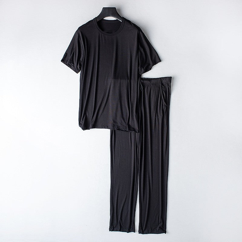 Men's Thin and Loose Short-sleeved T-shirt and Trousers Loungewear Set - ChoreGirl