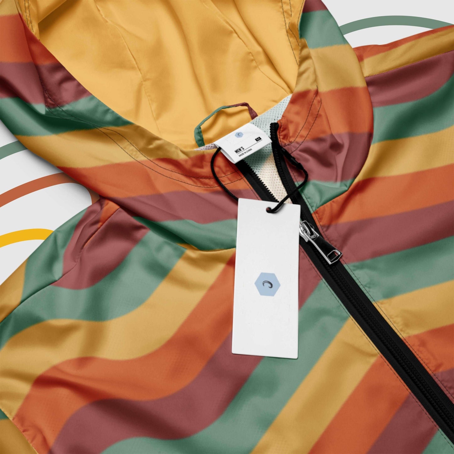 Custom Men’s Retro Vibe Windbreaker Jacket | PERSONALIZED - ChoreGirl