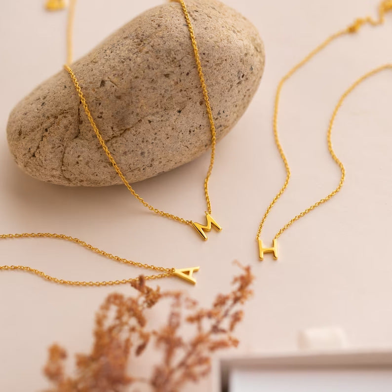 Simple and Elegant Stainless Steel Letter Necklace - ChoreGirl