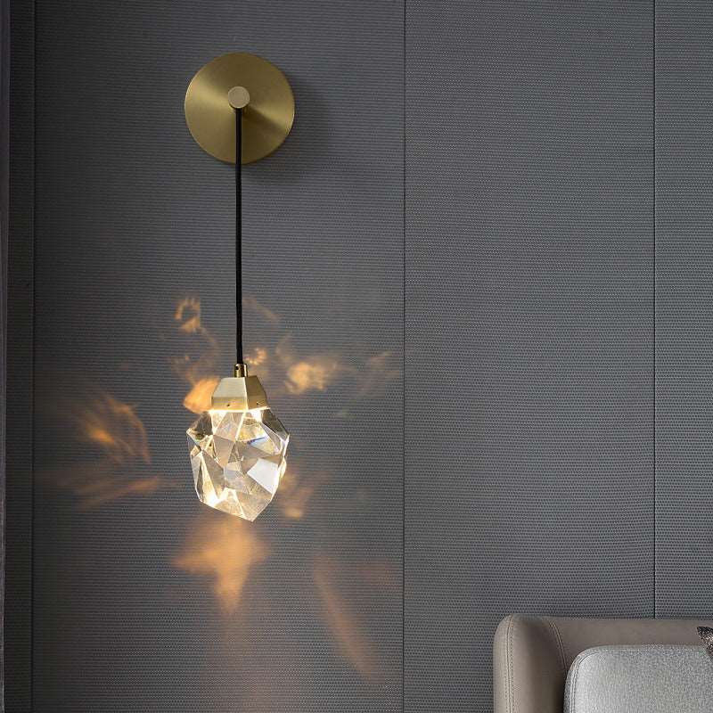 Luxury Crystal Modern Copper Wall Lamp - ChoreGirl