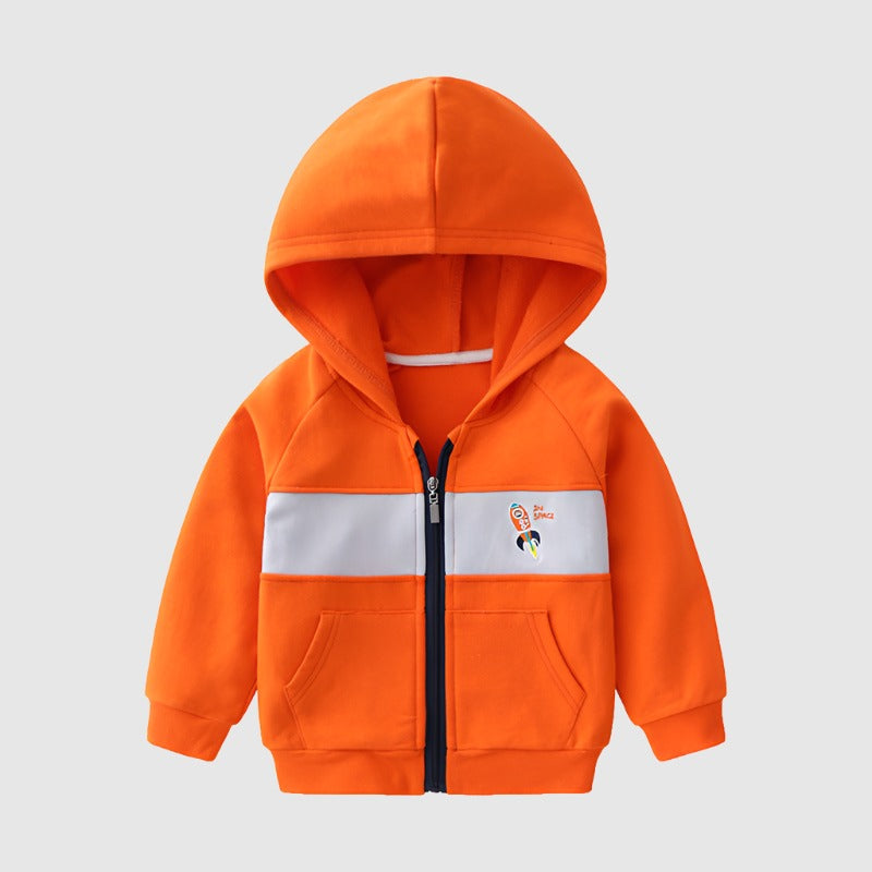Boy's Thin Long Sleeve Hooded Jacket - ChoreGirl