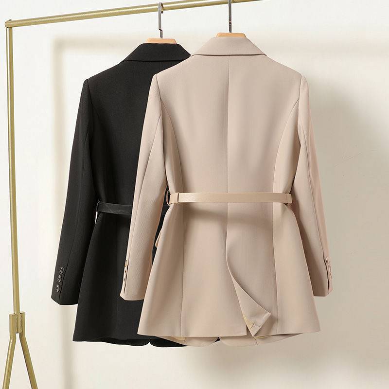 Women's Elegant Waist-controlled Mid-length Suit Jacket - ChoreGirl