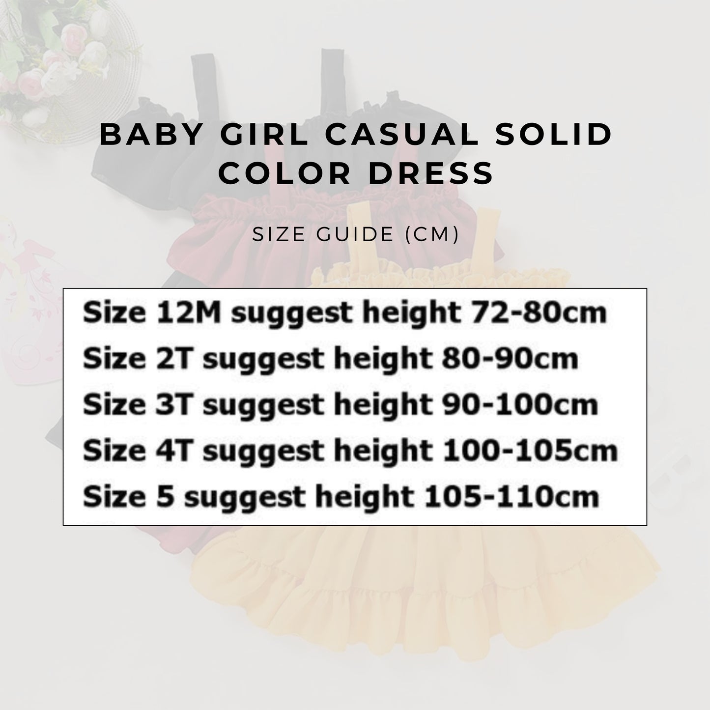 Baby Girl Casual Solid Color Dress - ChoreGirl