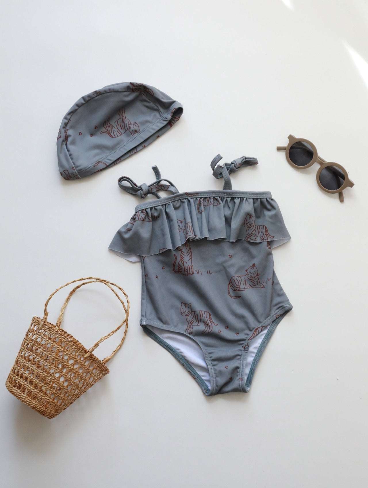 Baby Girl Elastic Sun Protection Quick-drying One Piece Swimsuit - ChoreGirl