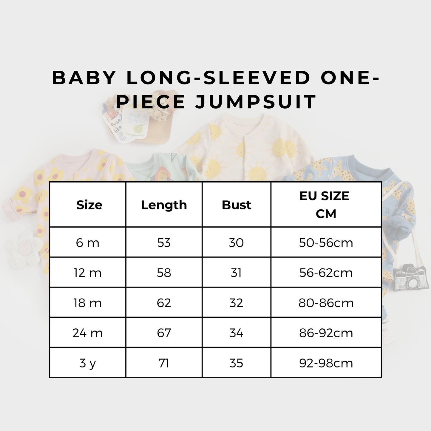 Baby Long-sleeved One-piece Jumpsuit - ChoreGirl