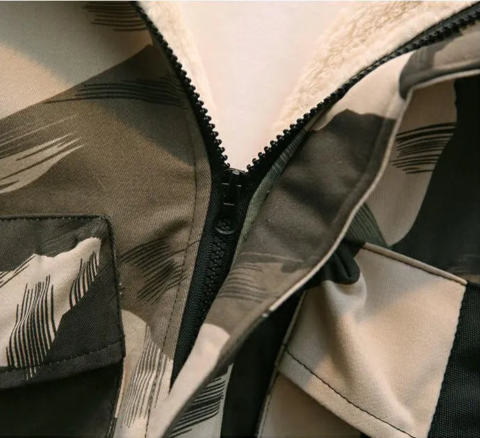 Boy Foreign-style Baby Winter Camouflage Padded Jacket - ChoreGirl