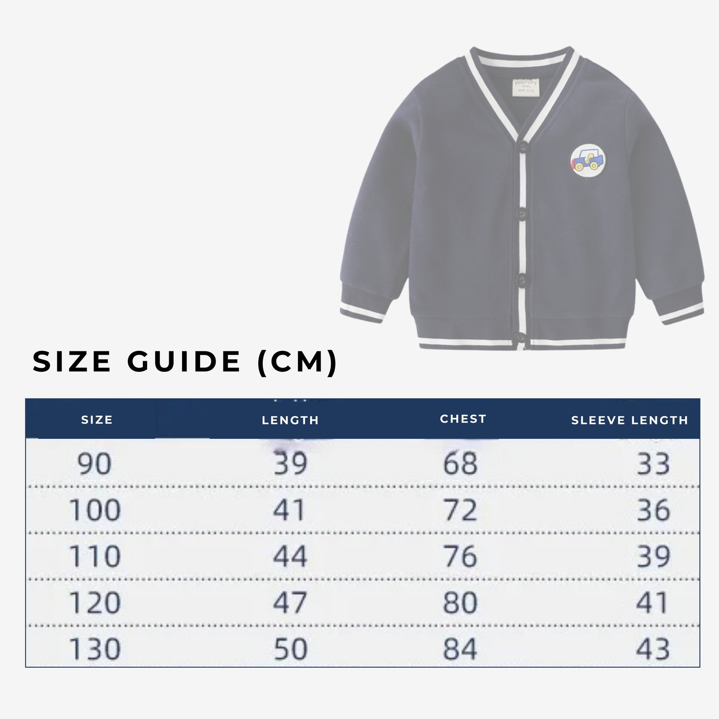 Boy's Button-up V-neck Knit Cardigan - ChoreGirl