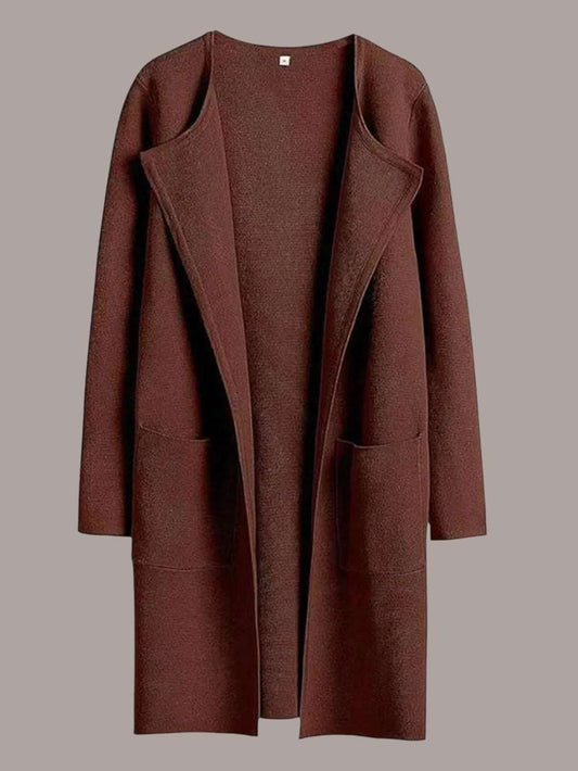 Brown coat on a white background
