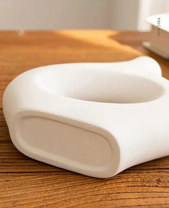 Decorative Circle Ceramic Vase - ChoreGirl