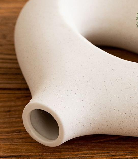 Decorative Circle Ceramic Vase - ChoreGirl