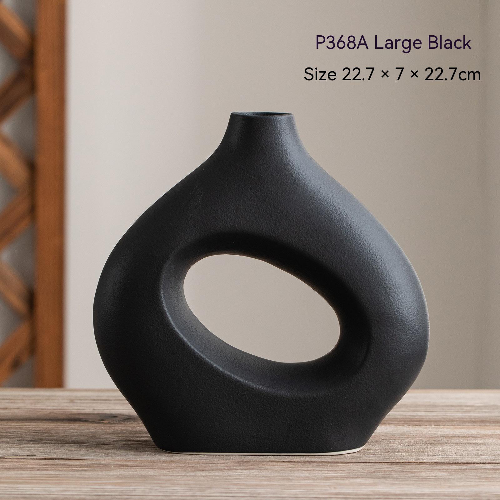 Decorative Circle Ceramic Vase - ChoreGirl