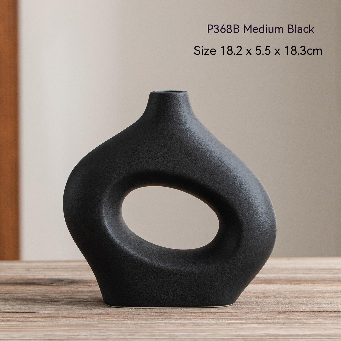 Decorative Circle Ceramic Vase - ChoreGirl