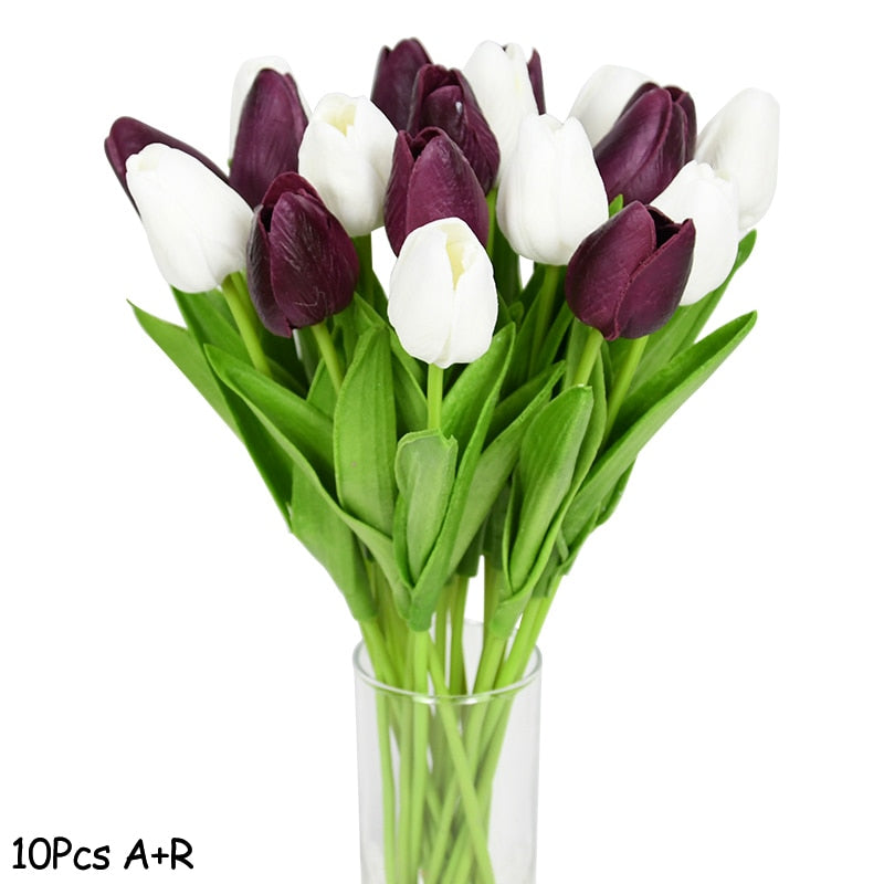 Artificial Tulip Flower Bouquet Decor - ChoreGirl