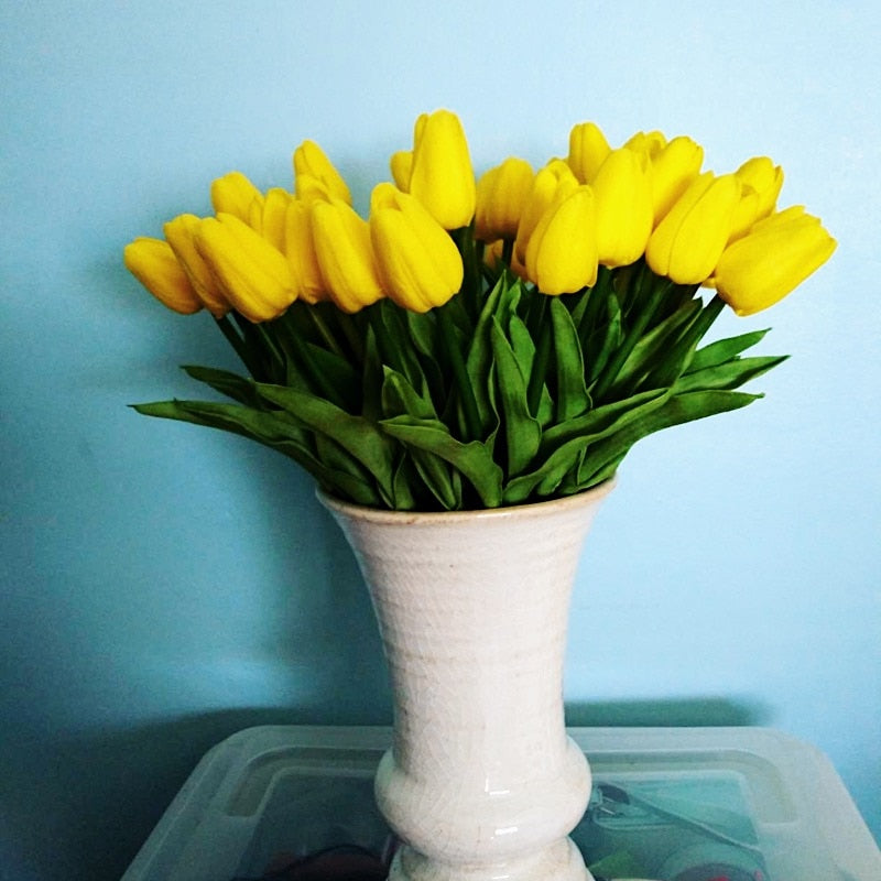 Artificial Tulip Flower Bouquet Decor - ChoreGirl