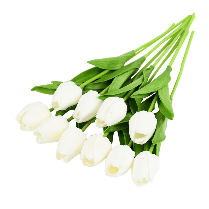 Artificial Tulip Flower Bouquet Decor - ChoreGirl