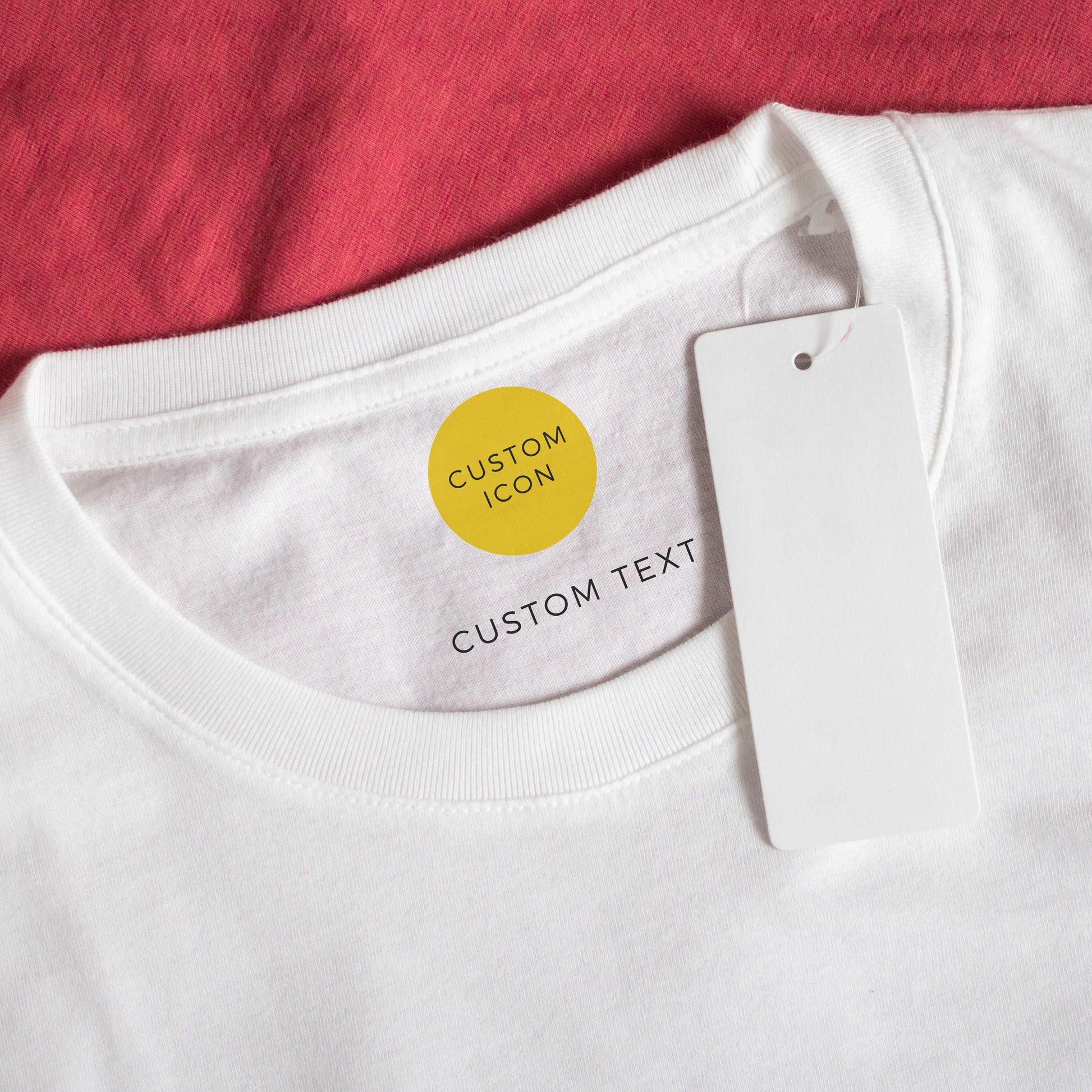 Kids Custom Name and Icon Neck Label Simple Blank Tee | PERSONALIZED - ChoreGirl