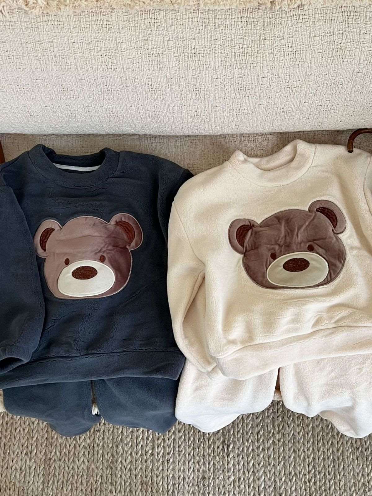 Kids Cute Teddy Warm Loungewear Outfit Set - ChoreGirl