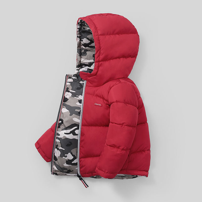 Kids Padded Double-sided Wear Jacket - ChoreGirl
