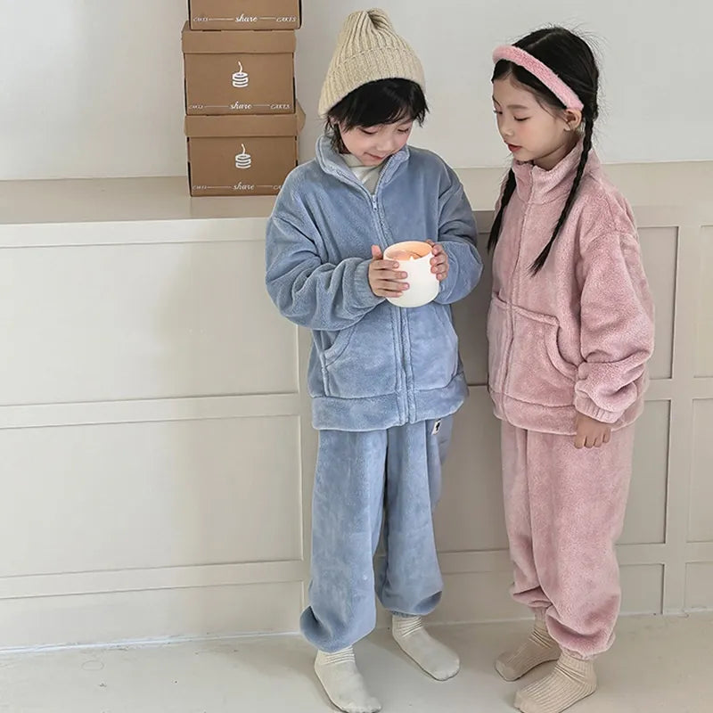 Kids Warm Loungewear Outfit Set - ChoreGirl