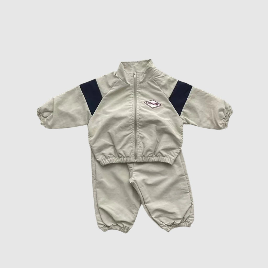 Kids Zipper Jacket and Pants Sports Outfit Set - ChoreGirl