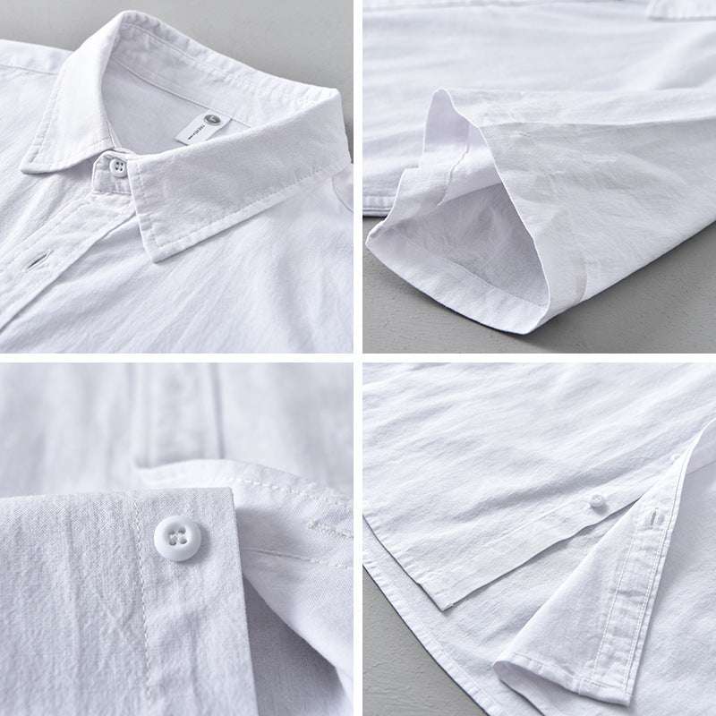 Men's Casual Cotton Short Sleeved Shirt - ChoreGirl