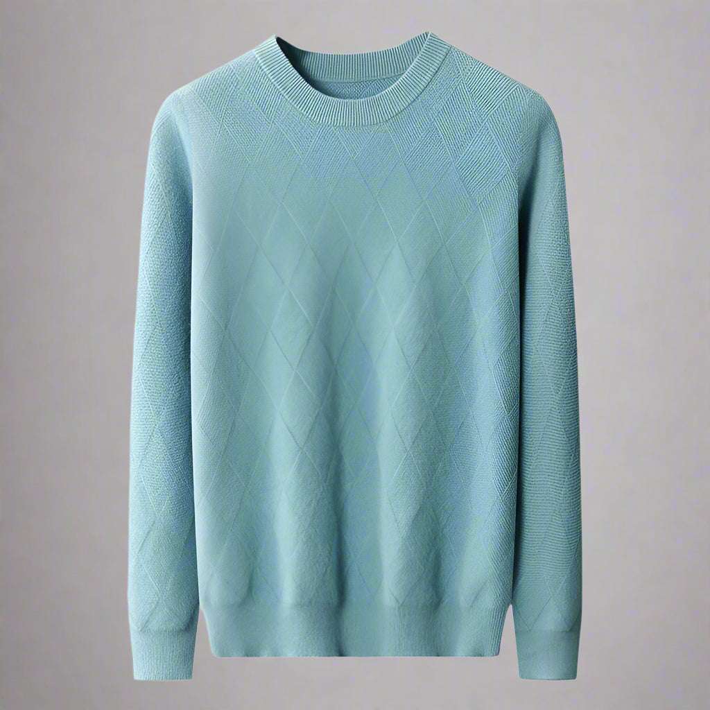 Men's Round Neck Woolen Sweater - ChoreGirl