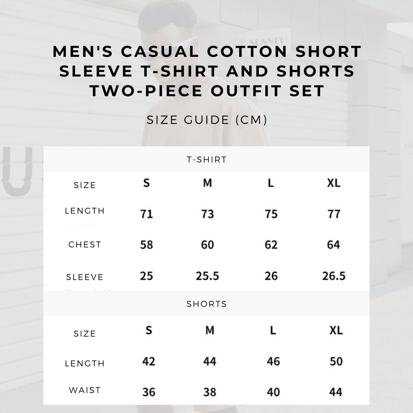 Men's Casual Cotton Short Sleeve T-shirt and Shorts Two-piece Outfit Set - ChoreGirl