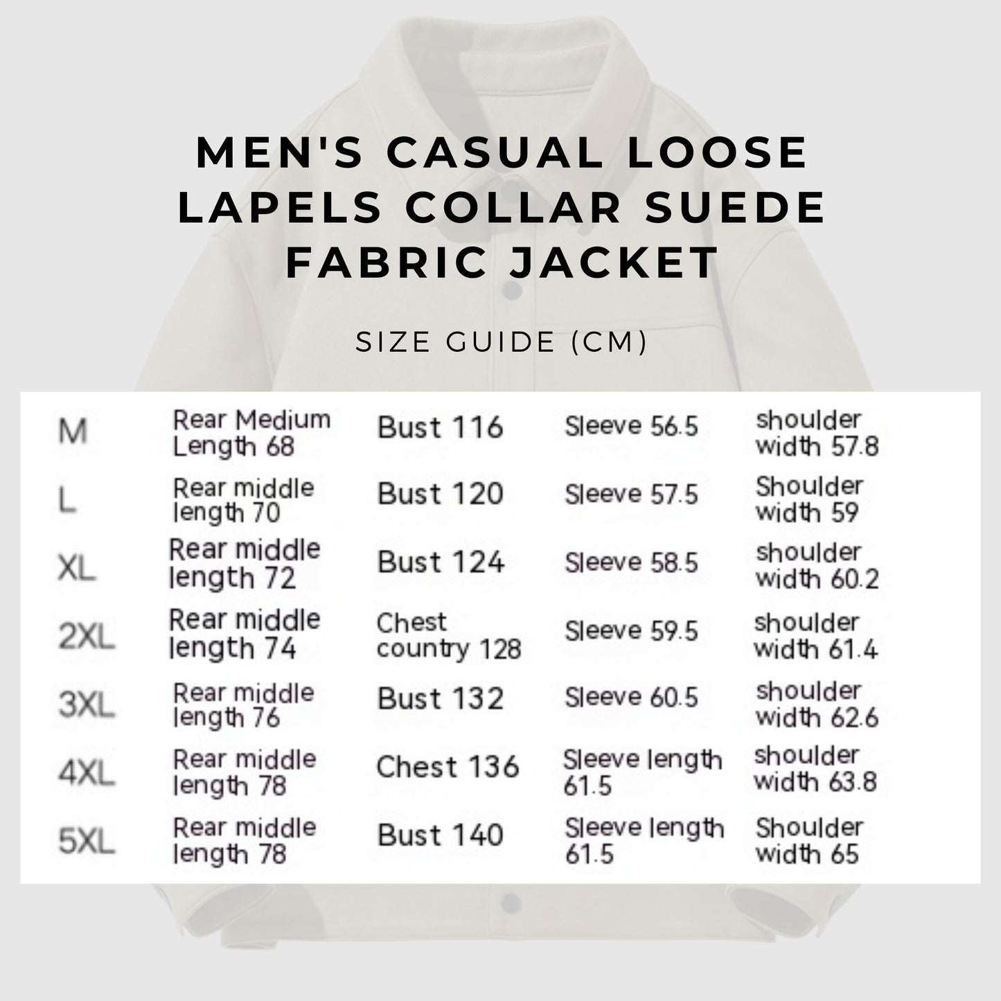 Men's Casual Loose Lapels Collar Suede Fabric Jacket - ChoreGirl