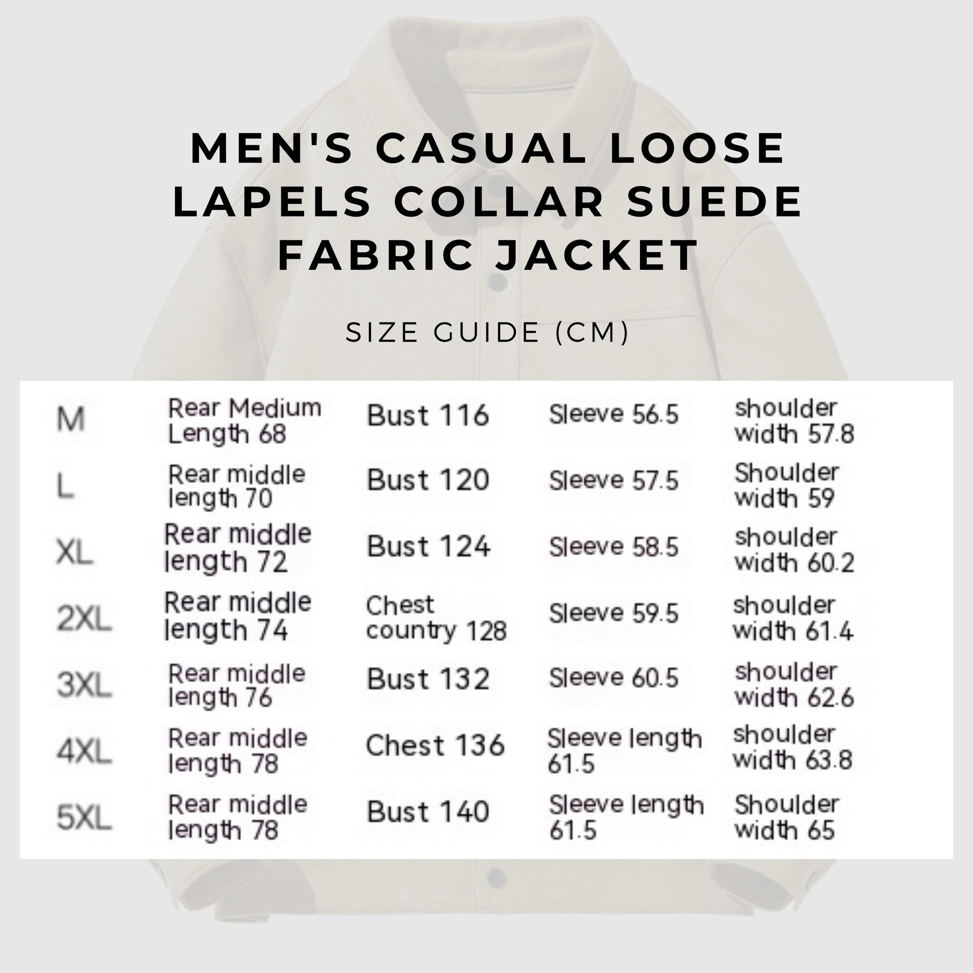 Men's Casual Loose Lapels Collar Suede Fabric Jacket - ChoreGirl