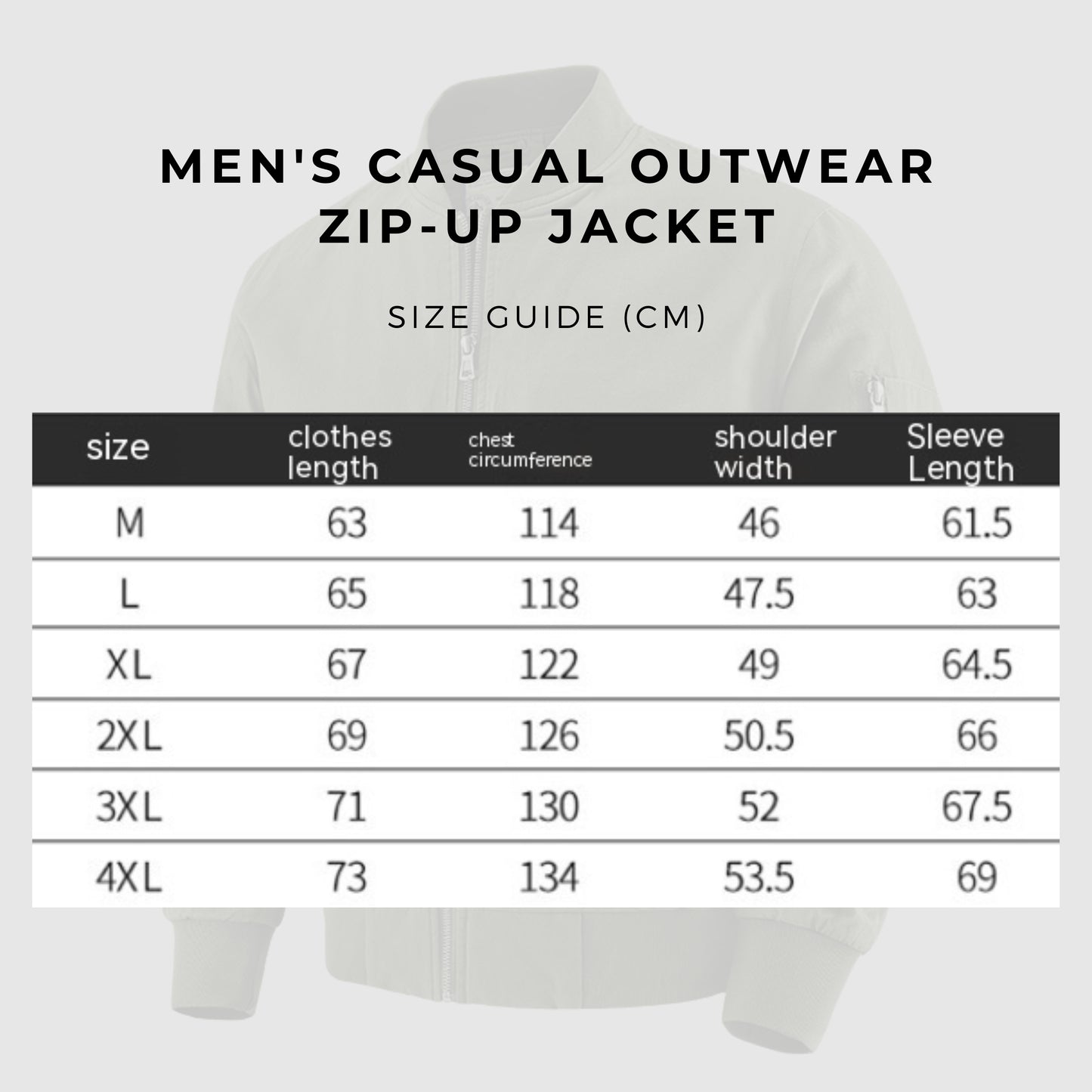 Men's Casual Outwear Zip-up Jacket - ChoreGirl