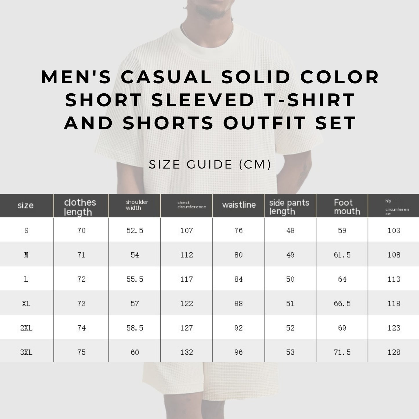 Men's Casual Solid Color Short Sleeved T-Shirt and Shorts Outfit Set - ChoreGirl