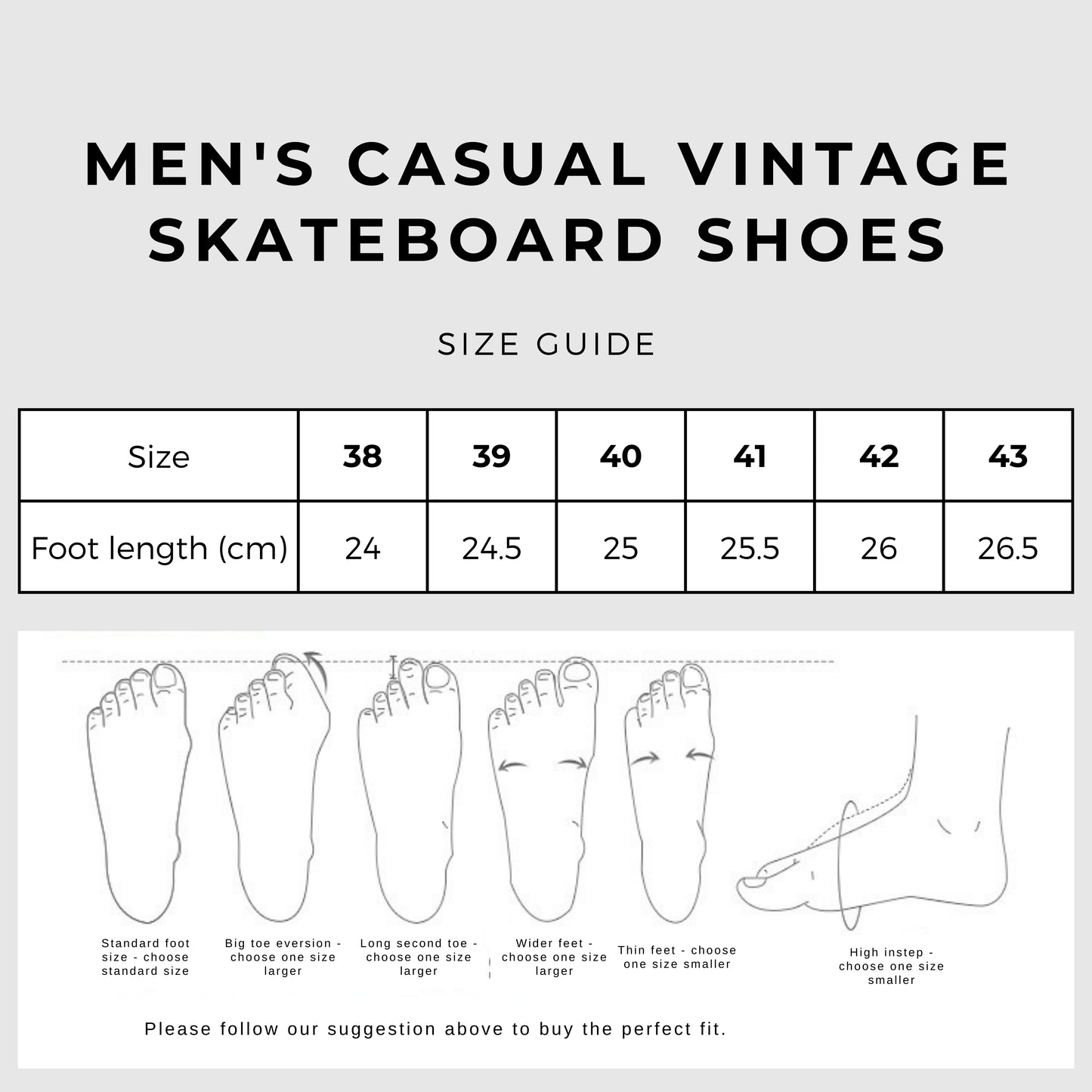 Men's Casual Vintage Skateboard Shoes - ChoreGirl