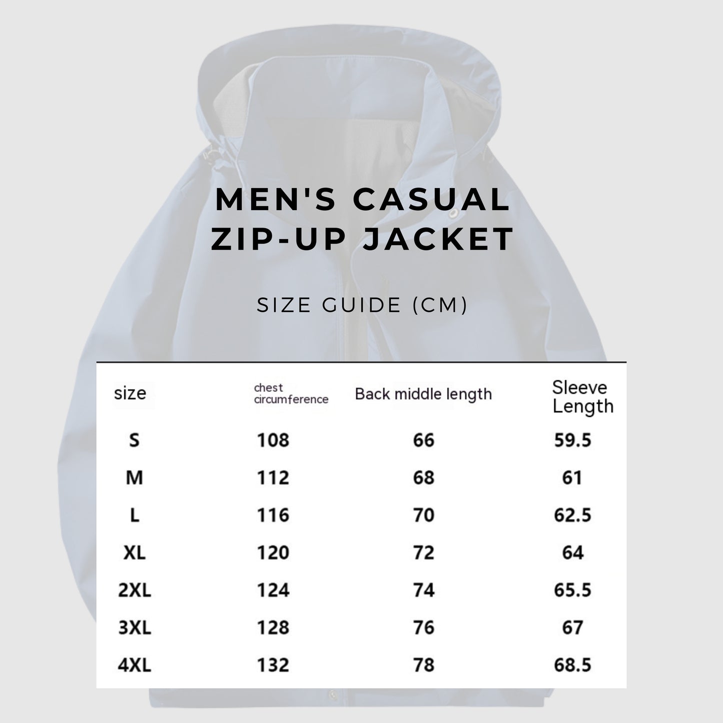 Men's Casual Zip-up Jacket - ChoreGirl