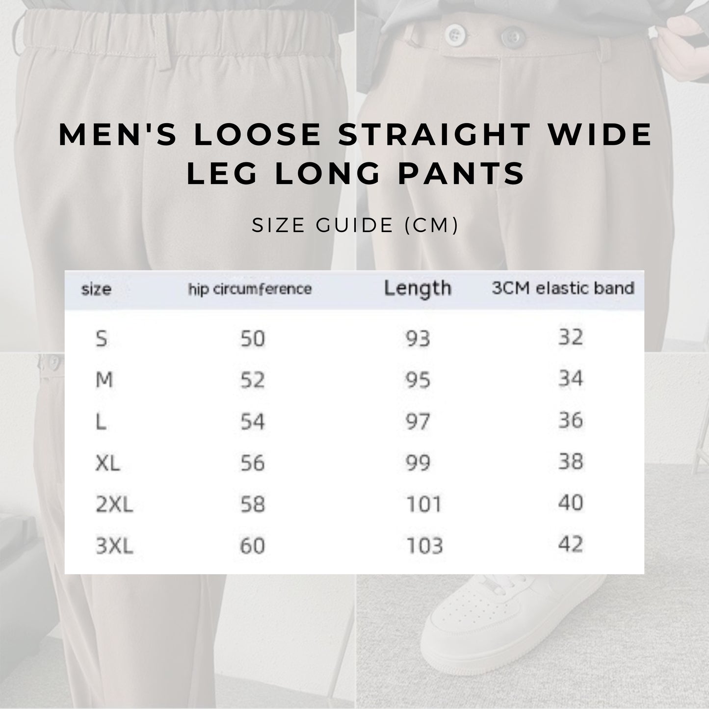 Men's Loose Straight Wide Leg Long Pants - ChoreGirl