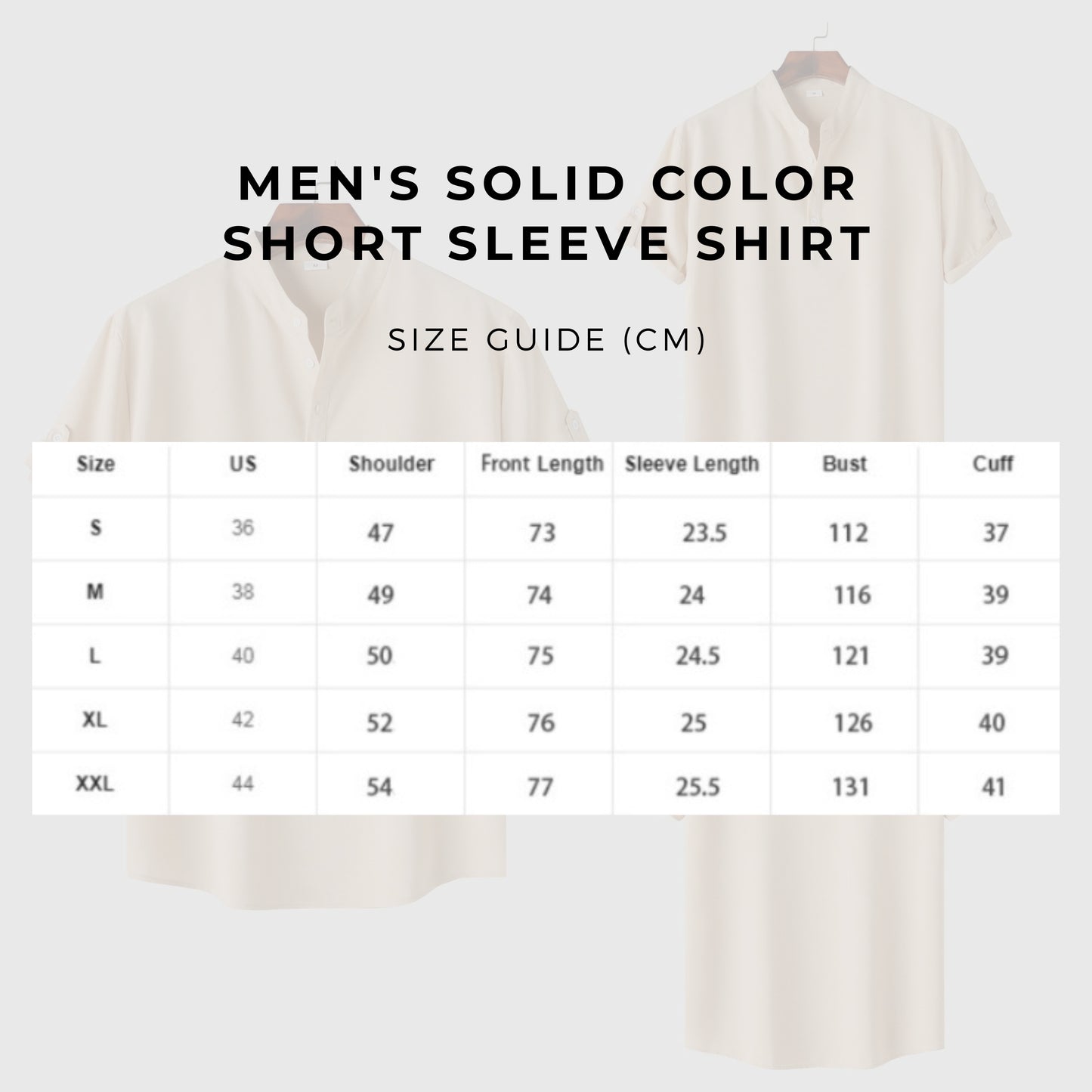 Men's Solid Color Short Sleeve Shirt - ChoreGirl