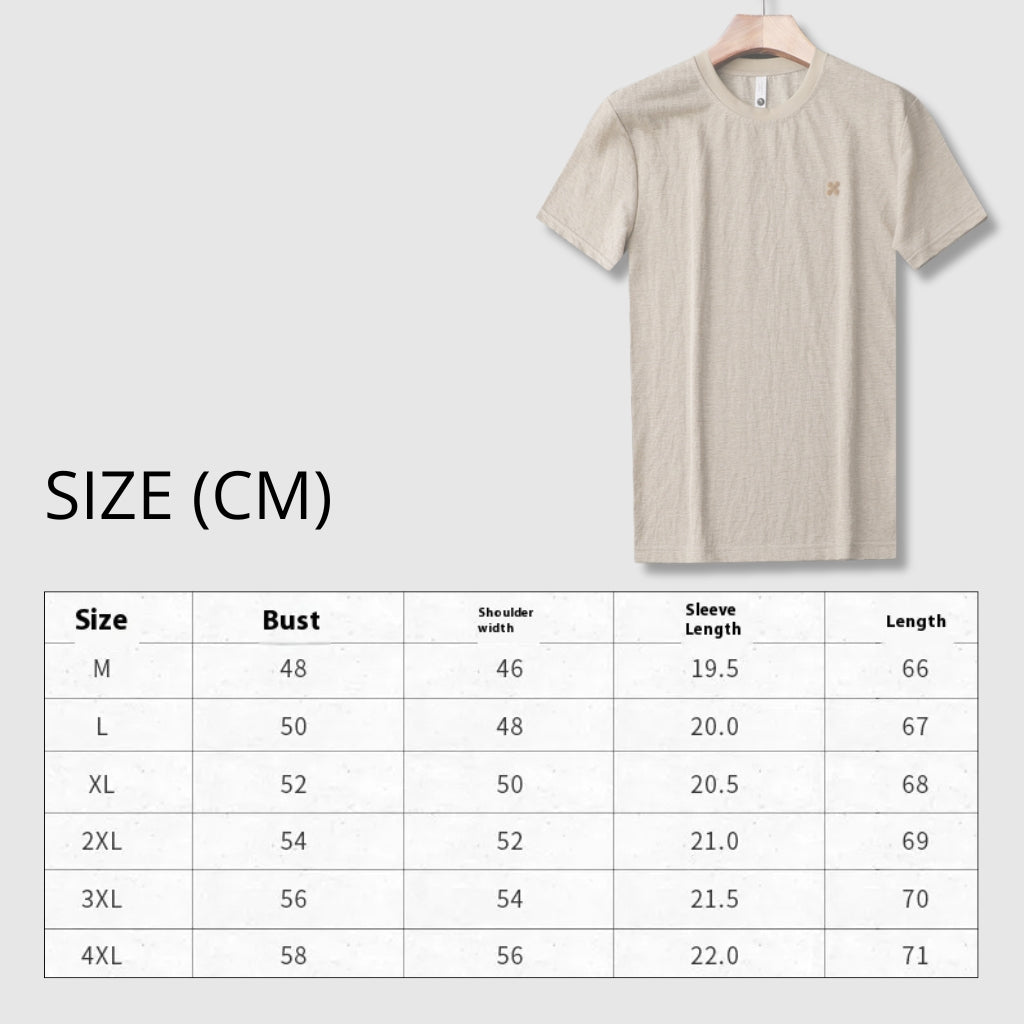 Men's Breathable Round Neck Short-sleeved T-shirt - ChoreGirl