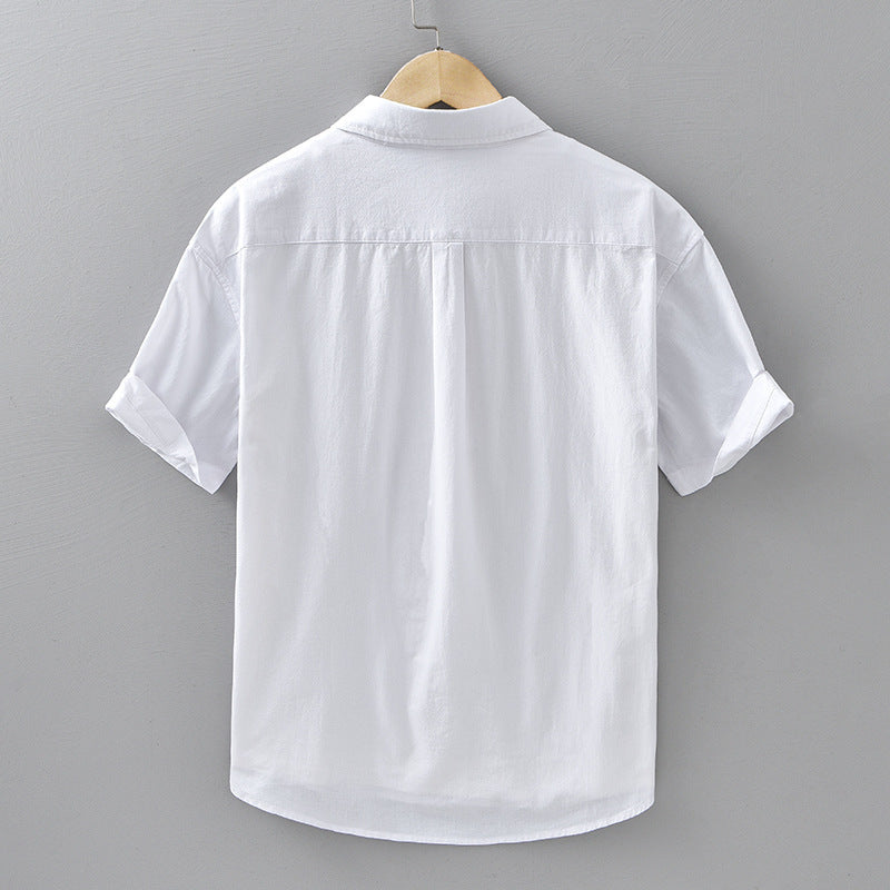 Men's Casual Cotton Short Sleeved Shirt - ChoreGirl