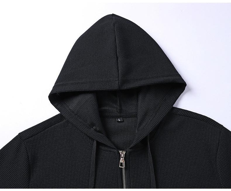Men's Casual Hooded Zip-up jacket and Sweatpants Sportswear Set - ChoreGirl
