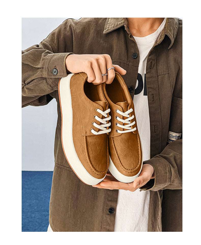 Men's Casual Lace-up Platform Shoes - ChoreGirl