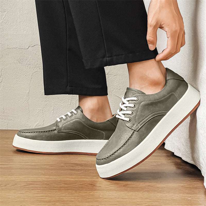 Men's Casual Lace-up Platform Shoes - ChoreGirl