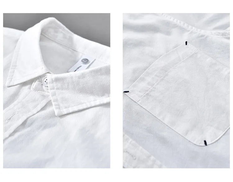 Men's Casual Short Sleeved Cotton Shirt - ChoreGirl