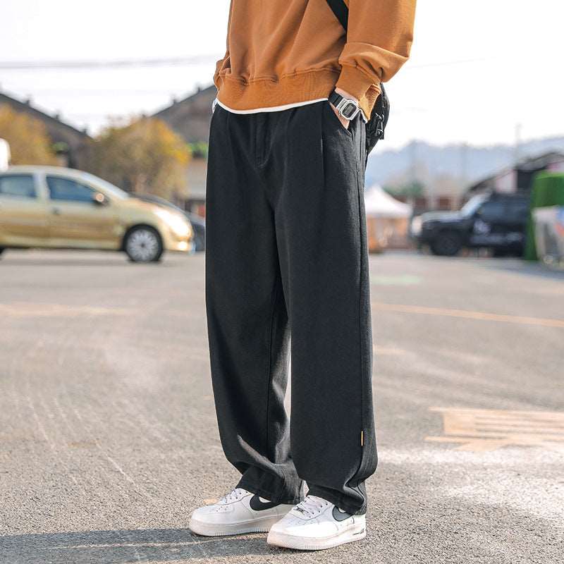Men's Casual Straight Leg Cotton Pants - ChoreGirl