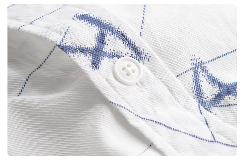 Men's Casual Trendy Print Short Sleeve Shirt - ChoreGirl