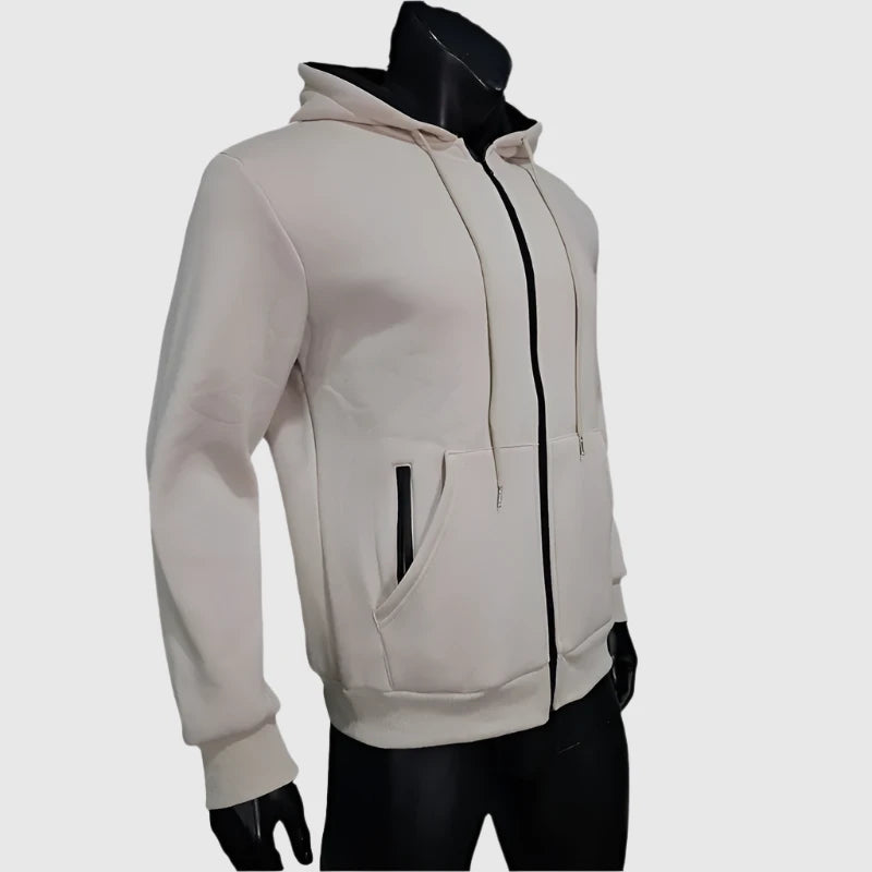 Men's Casual Warm Fleece Two-piece Sports Outfit Set - ChoreGirl