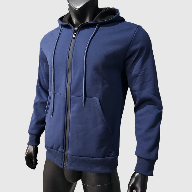 Men's Casual Warm Fleece Two-piece Sports Outfit Set - ChoreGirl