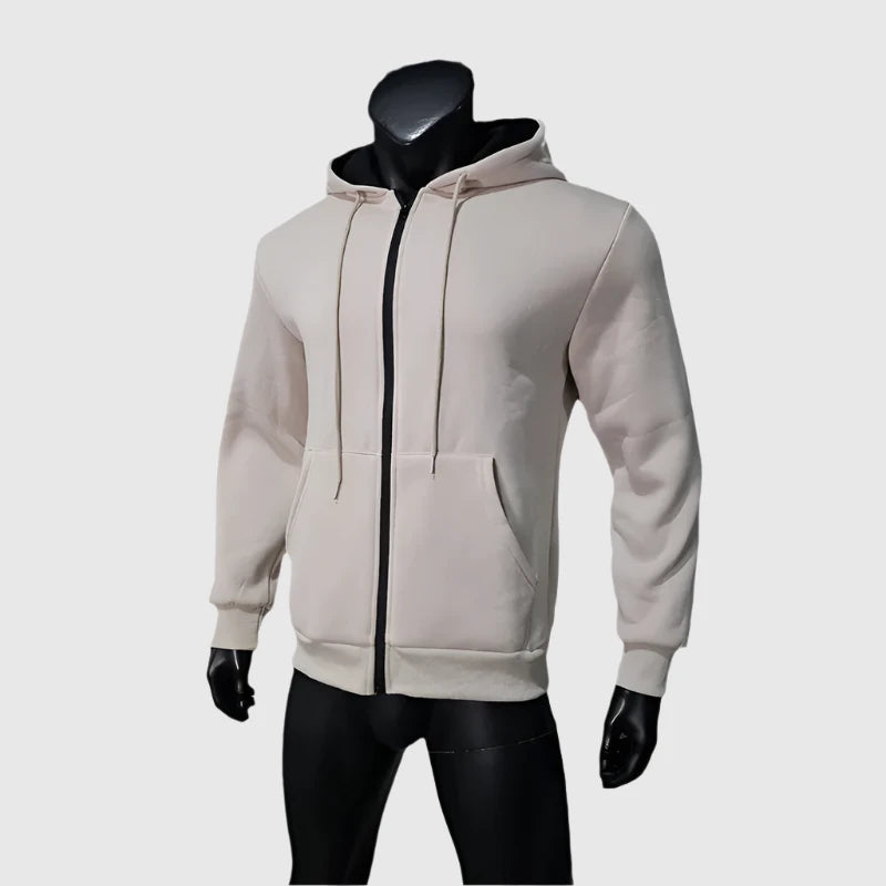 Men's Casual Warm Fleece Two-piece Sports Outfit Set - ChoreGirl