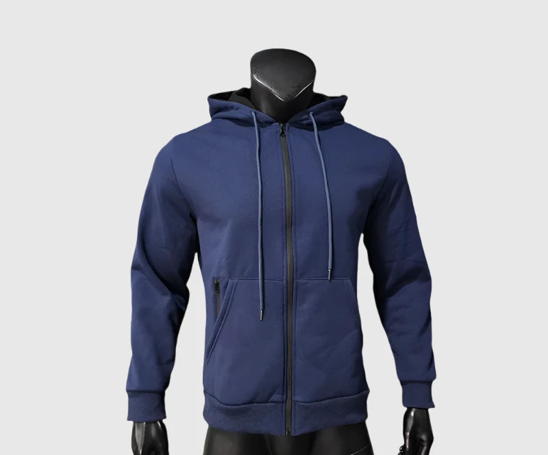 Men's Casual Warm Fleece Two-piece Sports Outfit Set - ChoreGirl
