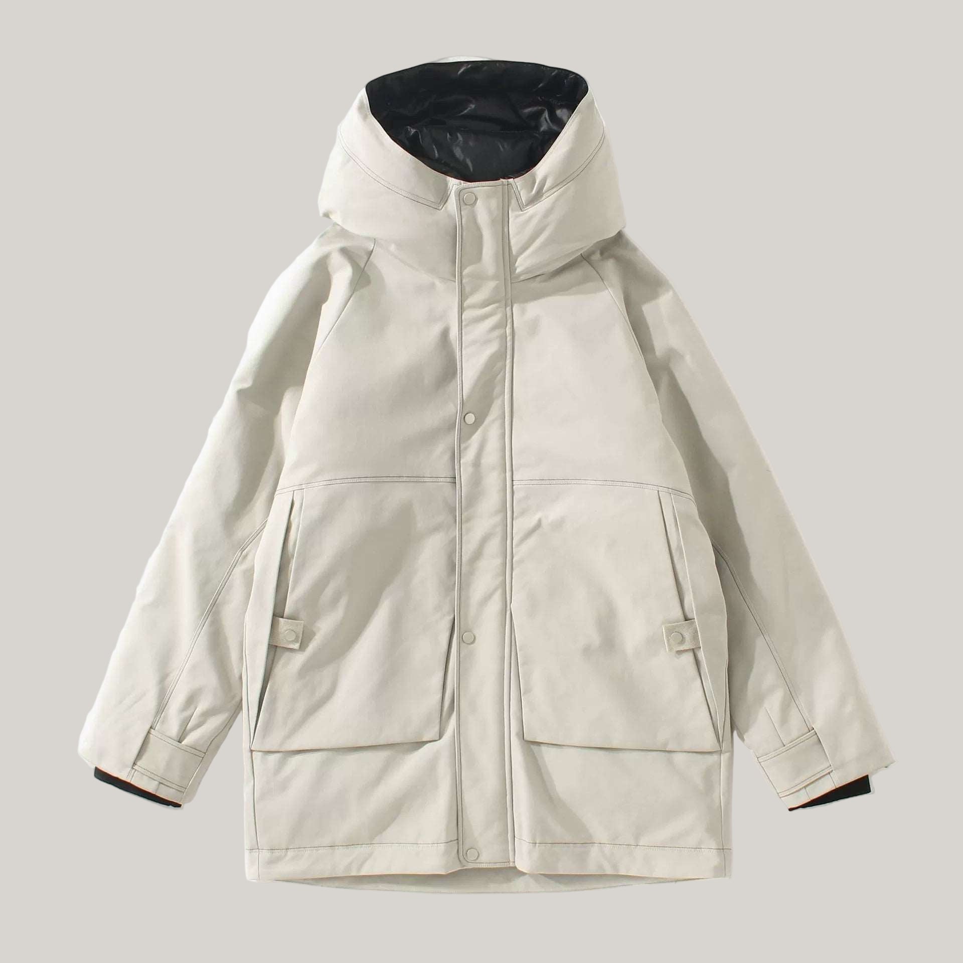 Men's Casual Winter White Duck Down Coat - ChoreGirl