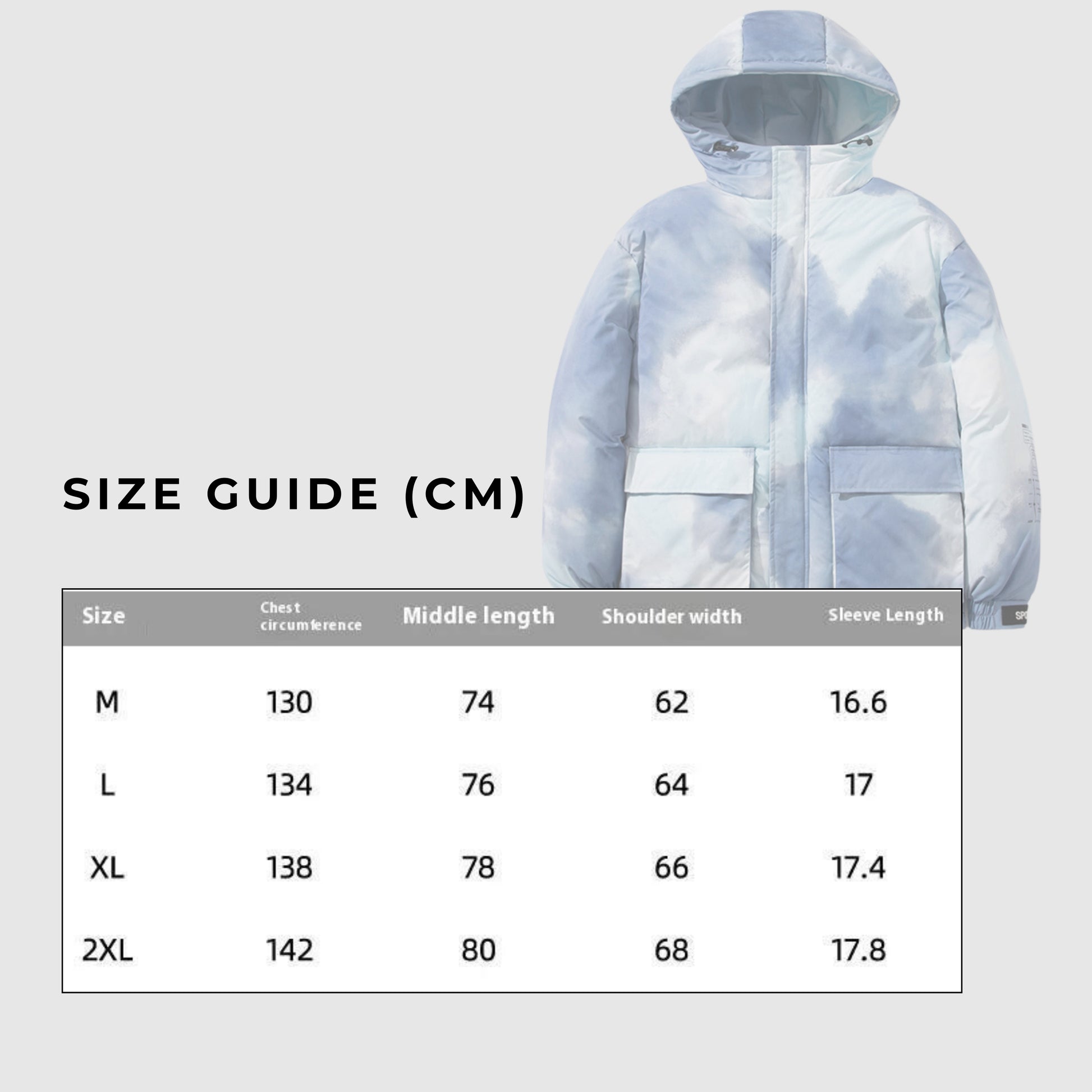 Men's Gradient Color Thick Warm Coat - ChoreGirl