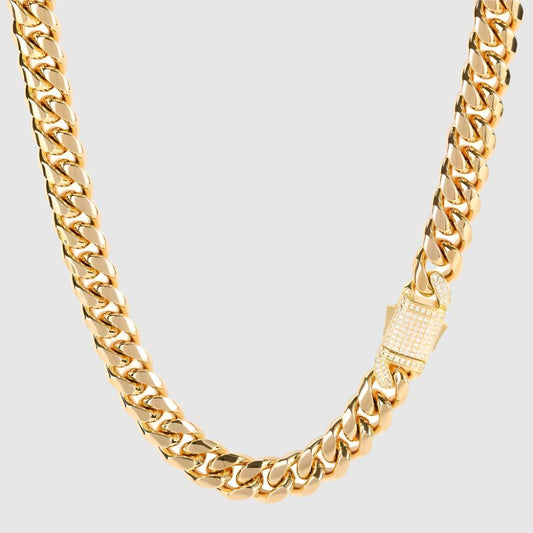 Men's Hip Hop Titanium Steel Cuban Link Chain Necklace - ChoreGirl